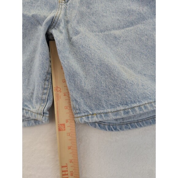 2- VTG Lee Shorts Mens 34 Made in USA 90s Riders Jeans Jorts Skate Light Wash - Picture 5 of 16